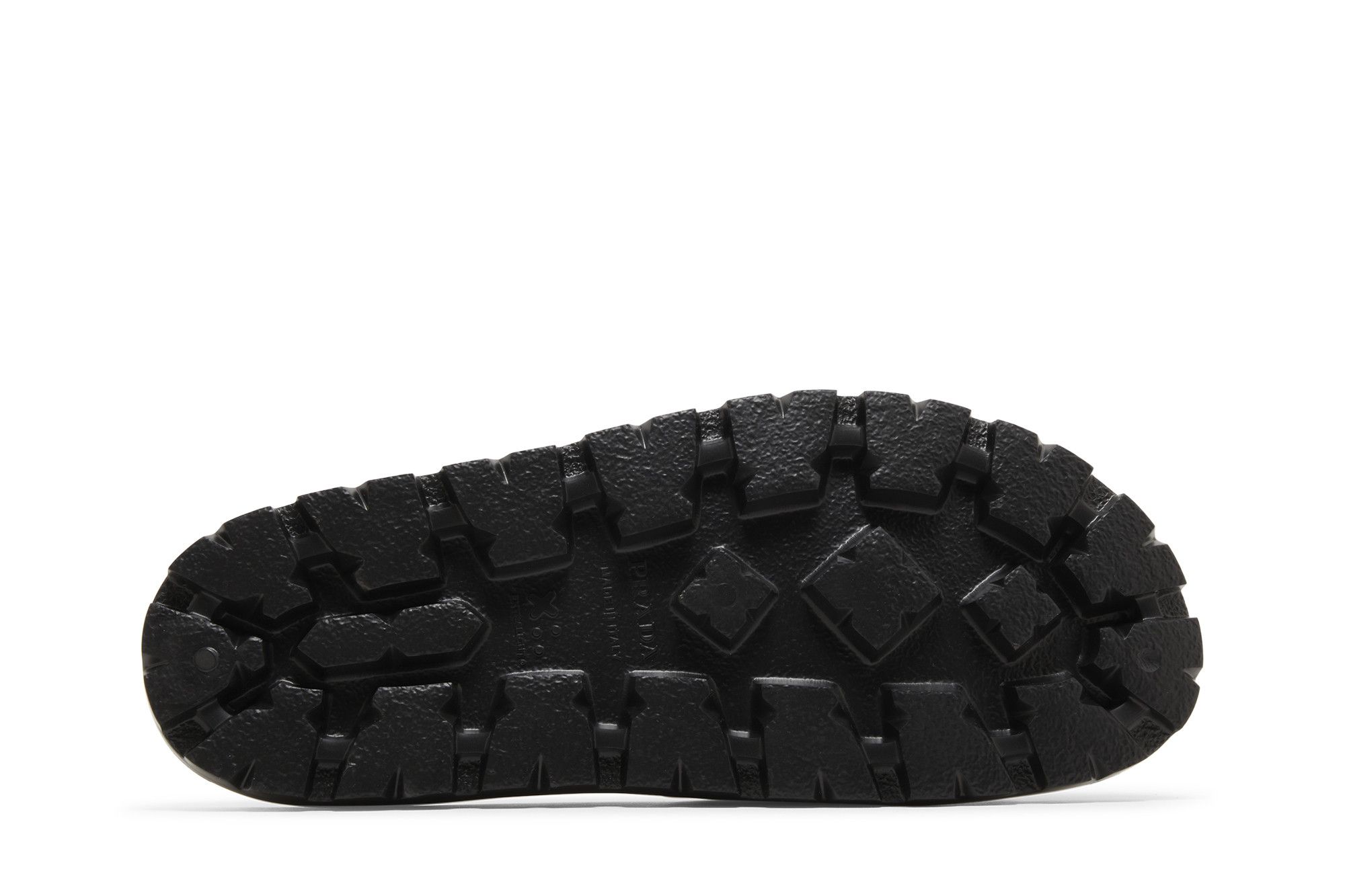 Shop Prada Selipar Getah 'Hitam' 2X3085_3LKV_F0002