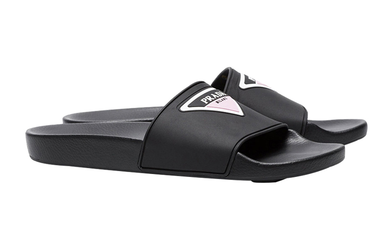 Prada Rubber Slide 'Colored Triangle Logo' 圖 2