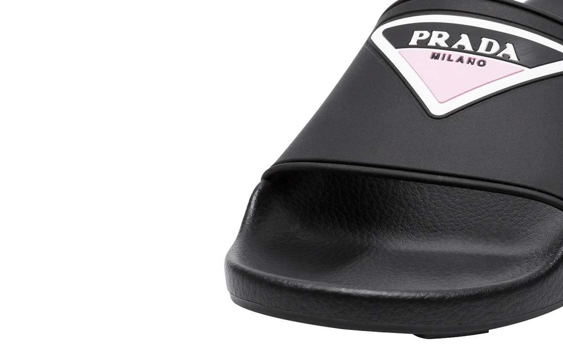 Prada Rubber Slide 'Colored Triangle Logo' 圖 4
