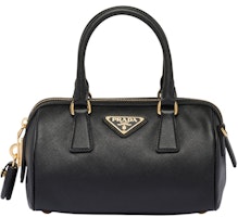 Prada Saffiano Leather Top Handle Bag Black Prada Saffiano Leather Top Handle Bag Black