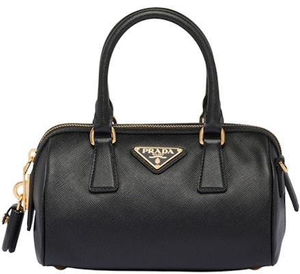 普拉達黑色Saffiano皮革手提包 Buy 普拉達黑色Saffiano皮革手提包