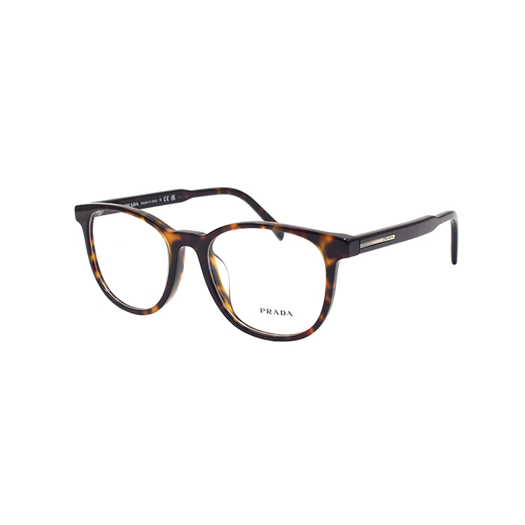 PRADA Signature  Round Optical Glasses Tortoiseshell Frame VPRA15-F-17N-1O1