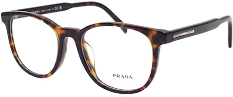 PRADA Signature Round Optical Glasses Tortoiseshell Frame VPRA15-F-17N-1O1 PRADA Signature Round Optical Glasses Tortoiseshell Frame VPRA15-F-17N-1O1