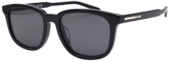PRADA Signature Series Irregular Sunglasses for Men - Black. SPRA21-F-16K-08Z PRADA Signature Series Irregular Sunglasses for Men - Black. SPRA21-F-16K-08Z