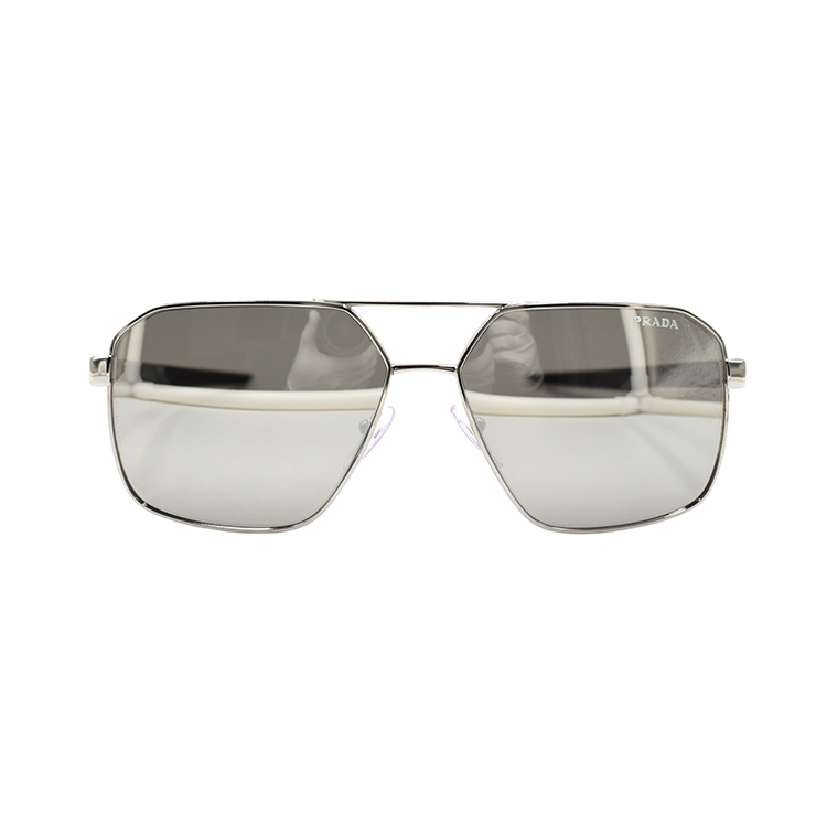 PRADA Silver Alloy Aviator Sunglasses for Men. SPS55W 1BC-07F 圖 3