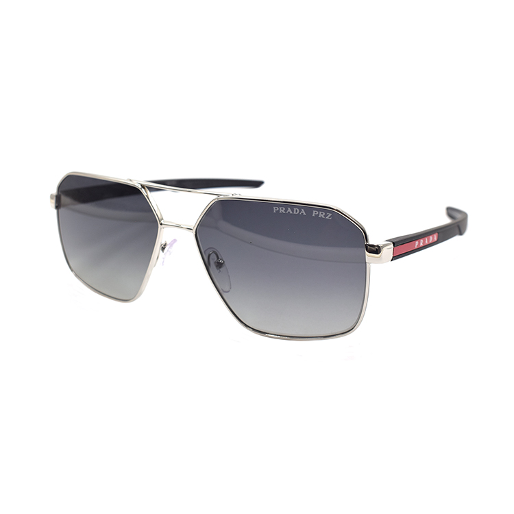 PRADA Silver Aviator Sunglasses for Men SPS55W 1BC-06G 圖 2