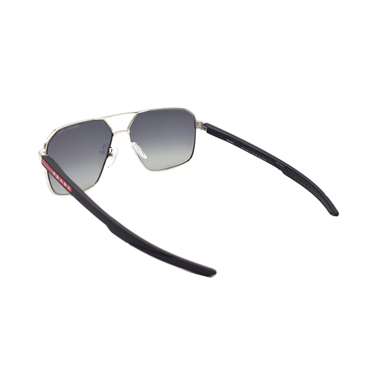 PRADA Silver Aviator Sunglasses for Men SPS55W 1BC-06G 圖 4