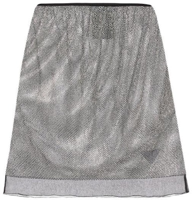 PRADA 银色钉珠雪纺A字迷你半裙. P154TR-1Z4W-F0118-S-221 Order PRADA 银色钉珠雪纺A字迷你半裙. P154TR-1Z4W-F0118-S-221