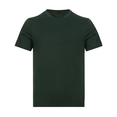 PRADA Slim Fit Cotton Crew Neck T-Shirt Dark Green UJM564-710-F0422-S-092