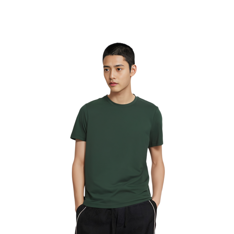 Purchase Camiseta PRADA Slim Fit Algodón Cuello Redondo Verde Oscuro UJM564-710-F0422-S-092