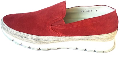 Prada Slip-On Low 'Red Velvet' 4D2803_054_F0056 Prada Slip-On Low 'Red Velvet' 4D2803_054_F0056