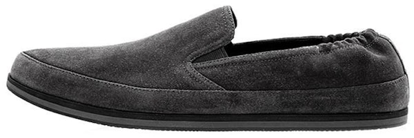 Prada Slip-On Sneakers 'Dark Grey Suede' 4D2806_053_F0207 Prada Slip-On Sneakers 'Dark Grey Suede' 4D2806_053_F0207