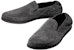 Prada Slip-On Sneakers 'Suede Kelabu Gelap' 4D2806_053_F0207