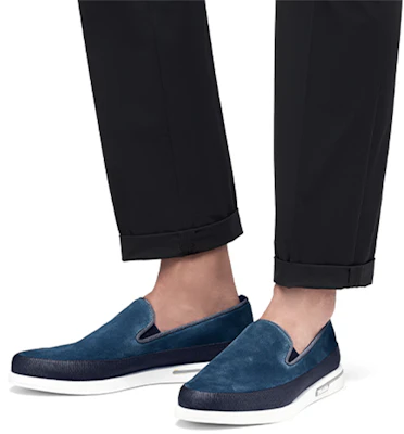 Zapatillas Prada Slip-On de Ante 'Azul' 4D3434_054_F073A Details for Zapatillas Prada Slip-On de Ante 'Azul' 4D3434_054_F073A
