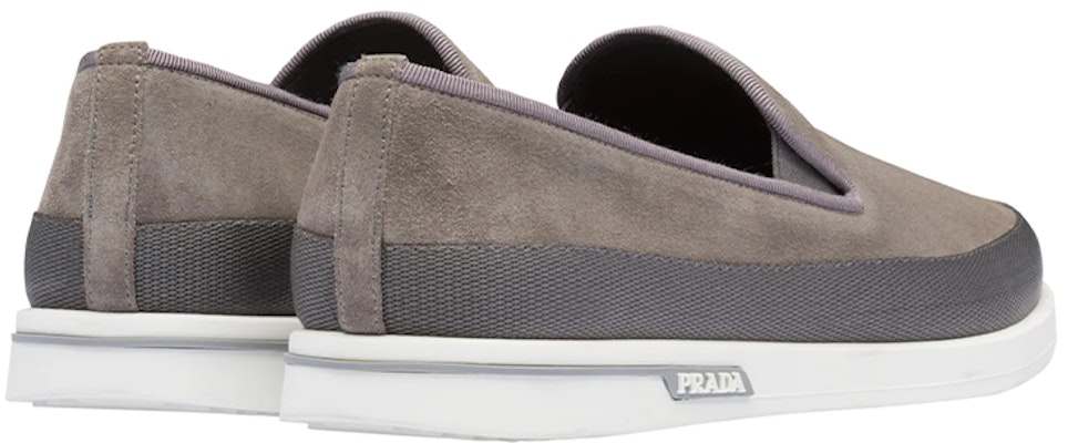 PRADA 普拉達 套穿式麂皮運動鞋 沙礫灰 Lookbook PRADA 普拉達 套穿式麂皮運動鞋 沙礫灰