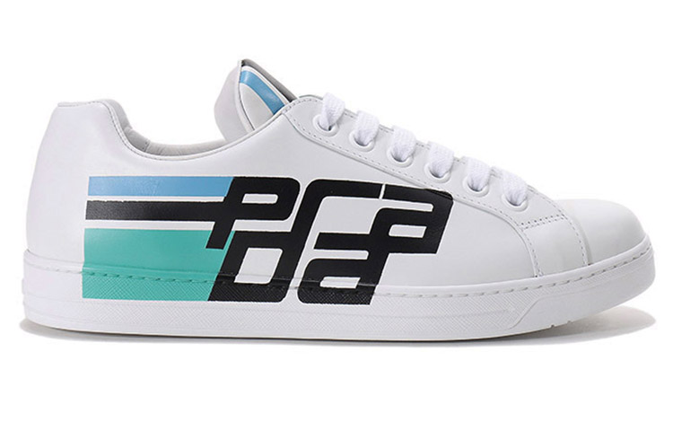 Order 普拉达运动鞋'白色皮革' 4E3409_3KQL_F0009