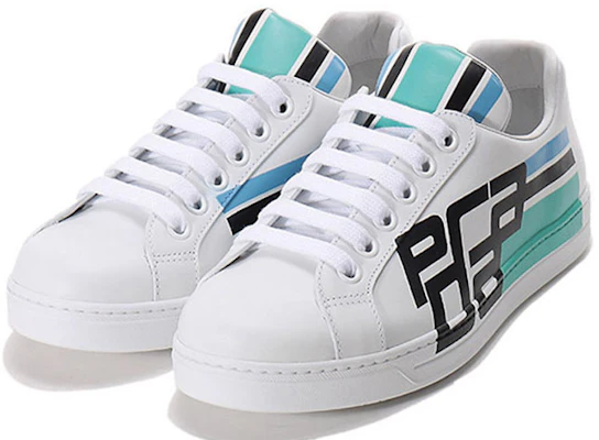 普拉达运动鞋'白色皮革' 4E3409_3KQL_F0009 Lookbook 普拉达运动鞋'白色皮革' 4E3409_3KQL_F0009