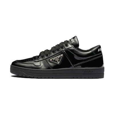 Prada Sneakers Mid-Top 'Black Patent Leather'