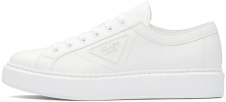 PRADA 軟小牛皮運動時尚板鞋 男款 白色 Buy PRADA 軟小牛皮運動時尚板鞋 男款 白色