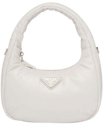 Prada白色軟襯NAPPA小牛皮迷你包包 Buy Prada白色軟襯NAPPA小牛皮迷你包包