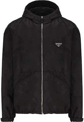 Prada 純黑色長袖連帽拉鍊外套 SGC220-1WQ9-F0002 Order Prada 純黑色長袖連帽拉鍊外套 SGC220-1WQ9-F0002