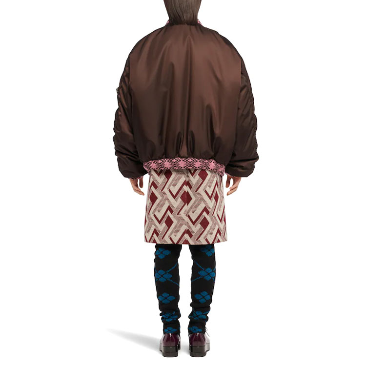 PRADA Solid Brown Long-Sleeve Zip Jacket SGB895-1WQ8-F0AA3-S-212 圖 4