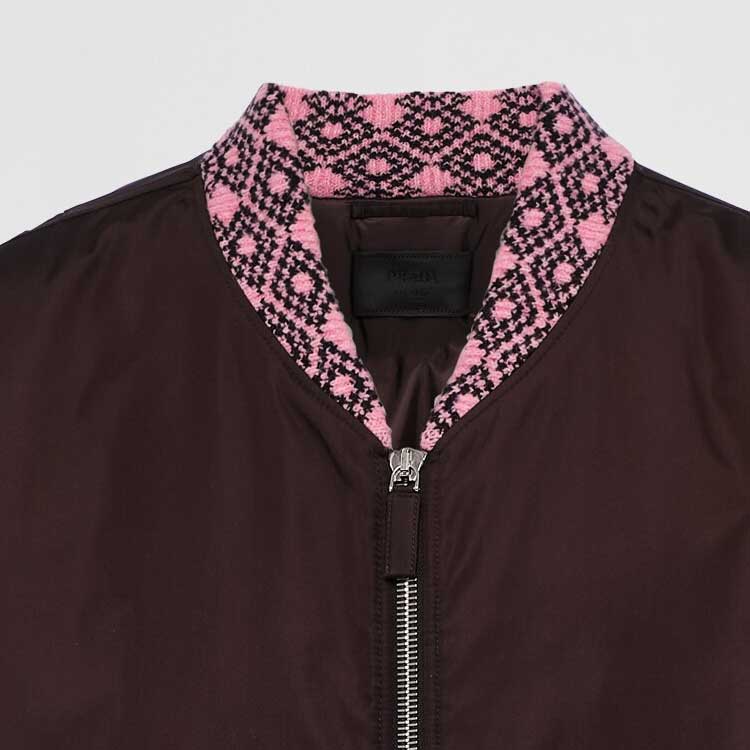 PRADA Solid Brown Long-Sleeve Zip Jacket SGB895-1WQ8-F0AA3-S-212 圖 7