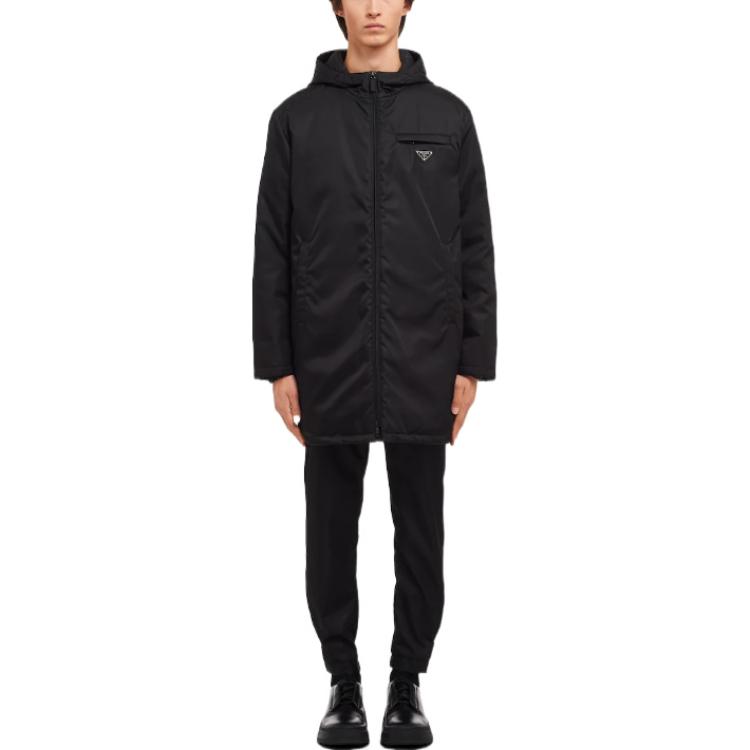 Prada Solid Color Logo Relaxed Fit Long Sleeve Jacket Black SGB504-1WQ8-F0002-S-202 圖 3