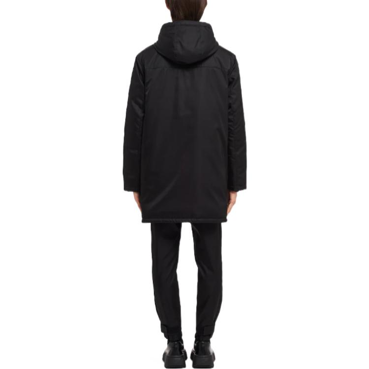 Prada Solid Color Logo Relaxed Fit Long Sleeve Jacket Black SGB504-1WQ8-F0002-S-202 圖 4