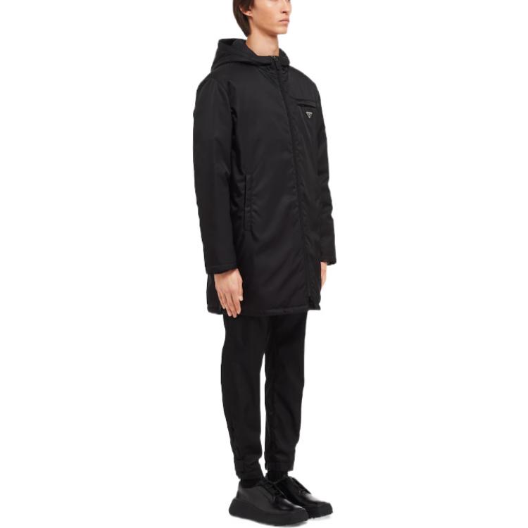 Prada Solid Color Logo Relaxed Fit Long Sleeve Jacket Black SGB504-1WQ8-F0002-S-202 圖 5