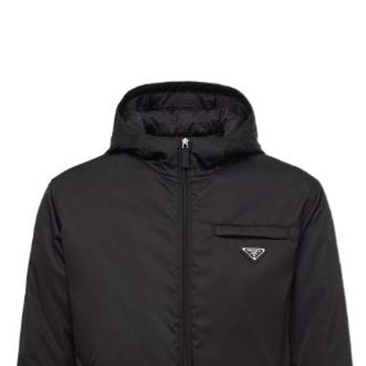 Prada Solid Color Logo Relaxed Fit Long Sleeve Jacket Black SGB504-1WQ8-F0002-S-202 圖 6