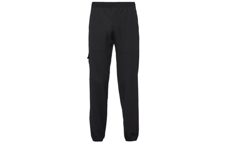 PRADA Solid Color Nylon Jogger Pants Black. SPH178-1XTO-F0002