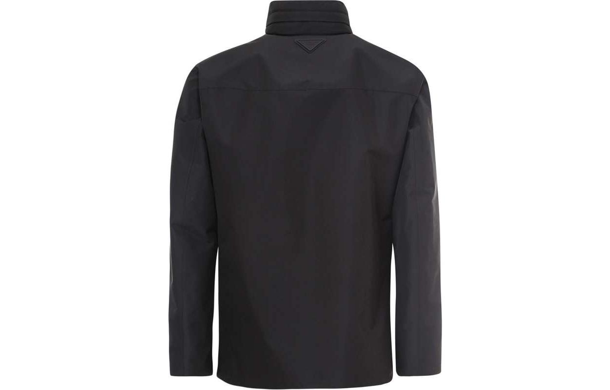 Lookbook Prada Solid Color Stretch Drawstring High Collar Jacket SGB041-1X01-F0002-S-191