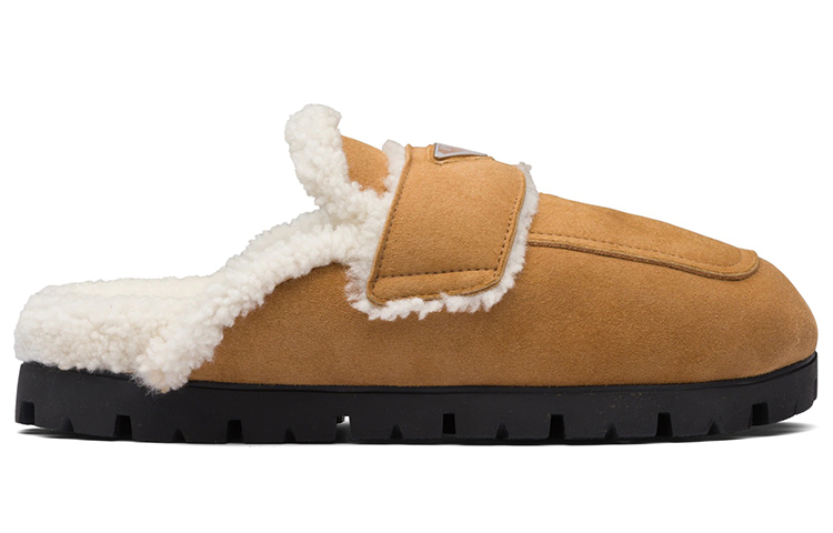 Order Prada Sport Slide ''Confort en Laine Marron Chaud'' 2S2956_1A6_F0046_F_A000