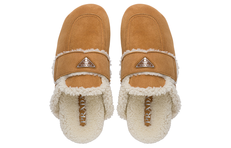 Shop Prada Sport Slide ''Confort en Laine Marron Chaud'' 2S2956_1A6_F0046_F_A000