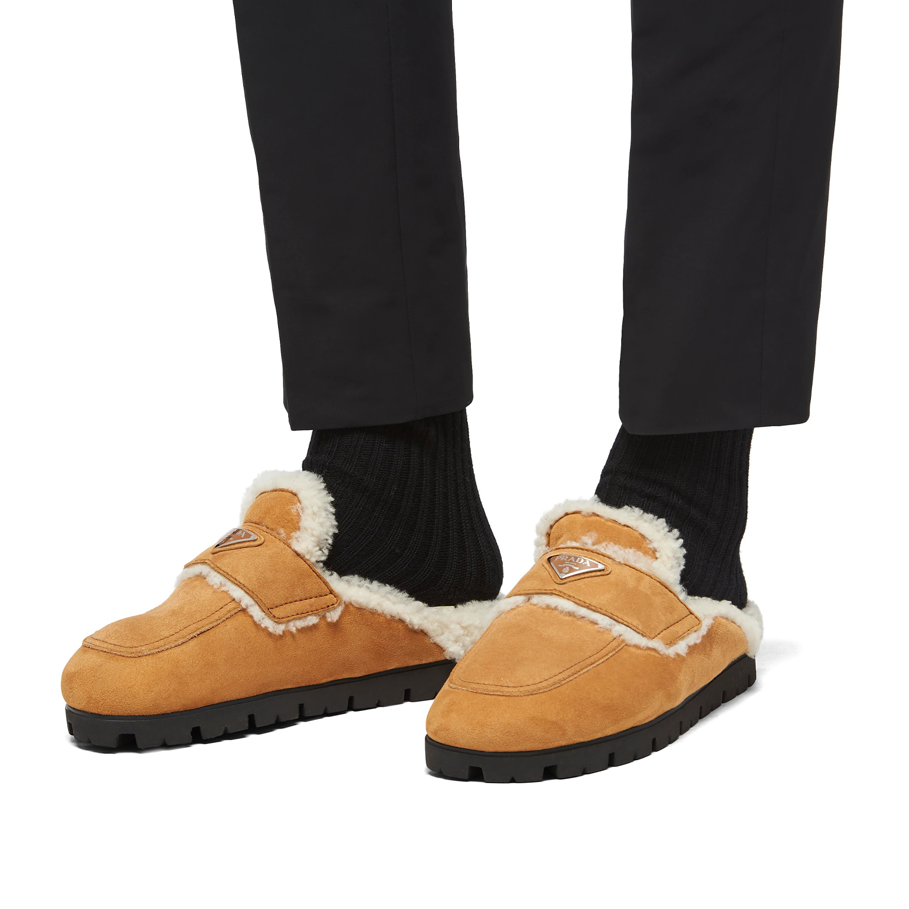 Purchase Prada Sport Slide ''Confort en Laine Marron Chaud'' 2S2956_1A6_F0046_F_A000