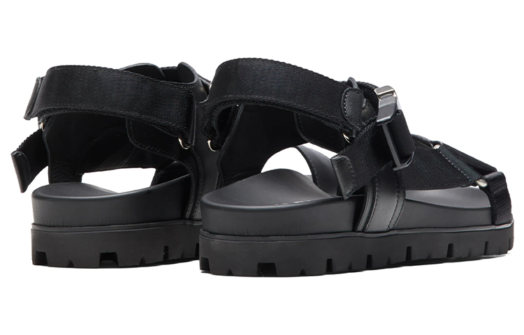 Lookbook 프라다 스포티 레더 & 나일론 샌들 '블랙' 2X3055-3L74-F0002