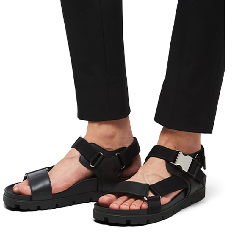 Details for 프라다 스포티 레더 & 나일론 샌들 '블랙' 2X3055-3L74-F0002