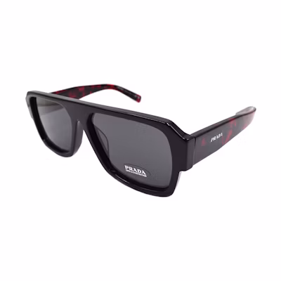 PRADA SPR22Y F Black/Red Sunglasses - Catwalk Fashion Holiday Edition SPR22Y-F 1AB-5S0