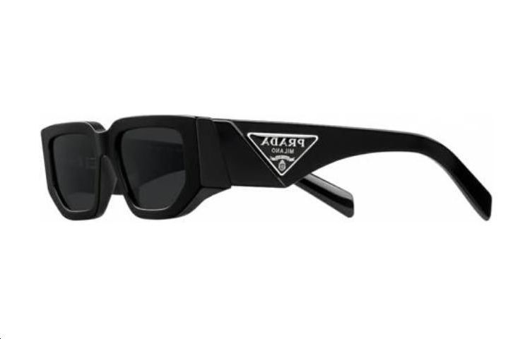 PRADA Square Acetate Sunglasses with Logo Temples in Black SPR09ZE1ABF05S0C054 圖 2