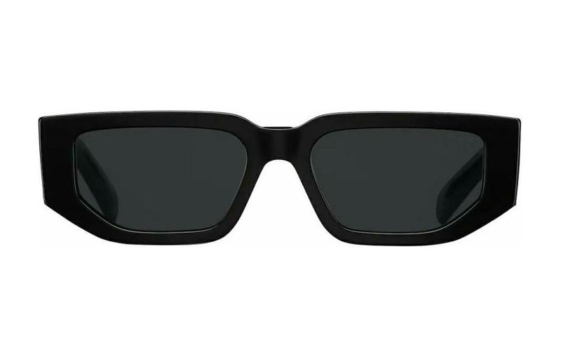 PRADA Square Acetate Sunglasses with Logo Temples in Black SPR09ZE1ABF05S0C054 圖 3