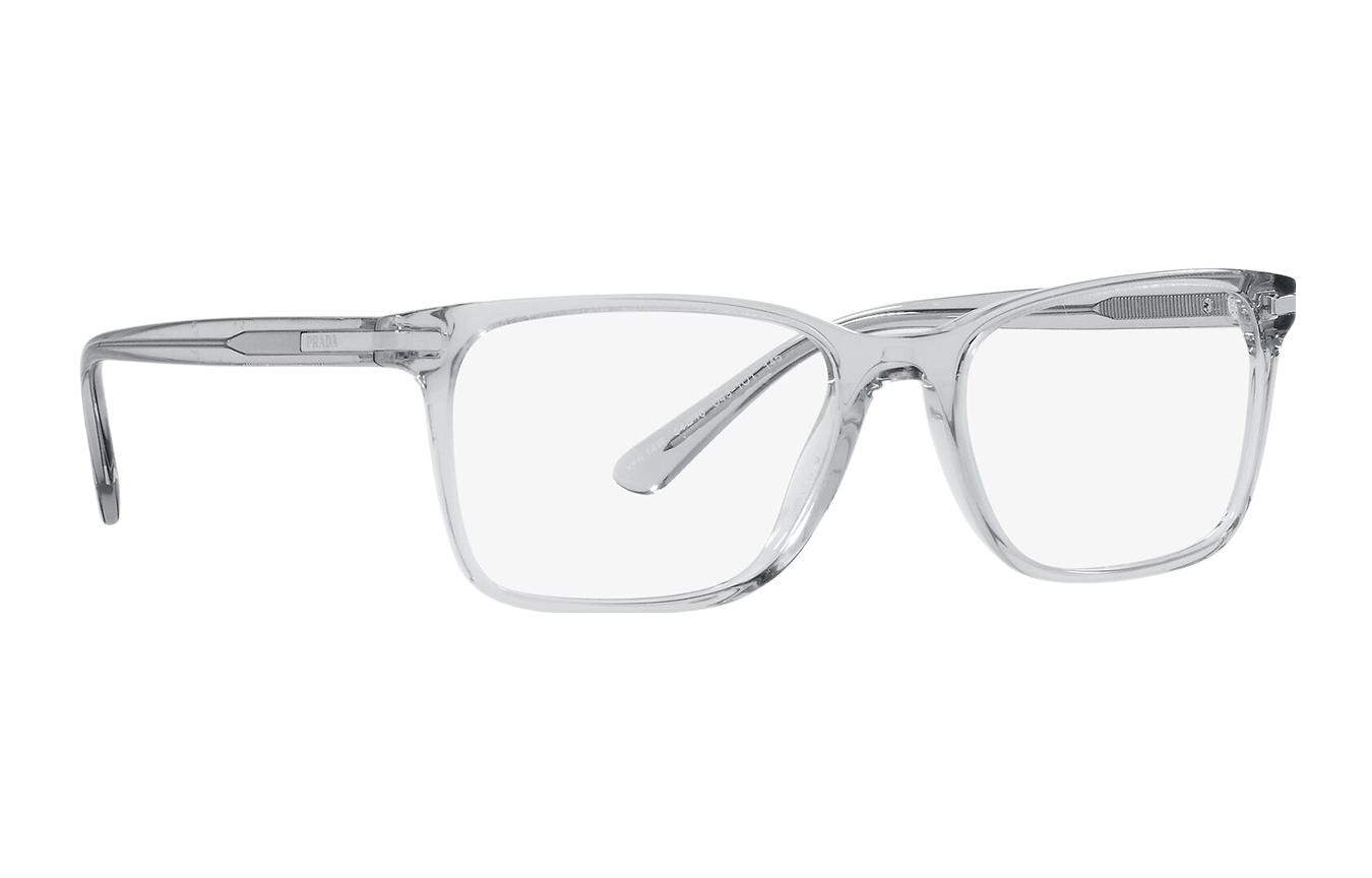 PRADA Square Frame Grey Optical Glasses with Metal and Acetate Design. PR14WVU431O1