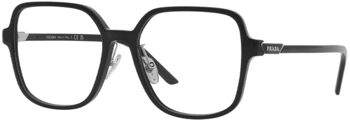 PRADA Square Optical Glasses Black with Logo Unisex Eyewear for All Seasons 0PR13ZVD-1AB1O1 Order PRADA Square Optical Glasses Black with Logo Unisex Eyewear for All Seasons 0PR13ZVD-1AB1O1