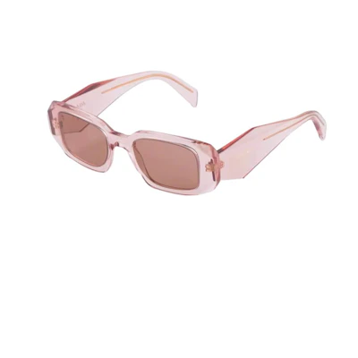 PRADA Square Pink Sunglasses Unisex Couple Style SPR17W_E19Q_FE10D_C_A051