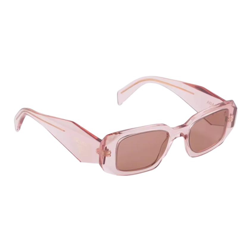 Shop Cermin Mata Prada Petak Merah Jambu Unisex Gaya Pasangan. SPR17W_E19Q_FE10D_C_A051