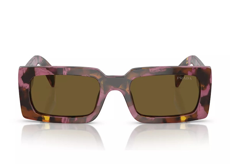 Order 普拉达方形太阳镜黑色 (PR A07S)