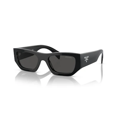 Prada Square Sunglasses Black/Dark Grey (SPRA01 16K-0 8Z)