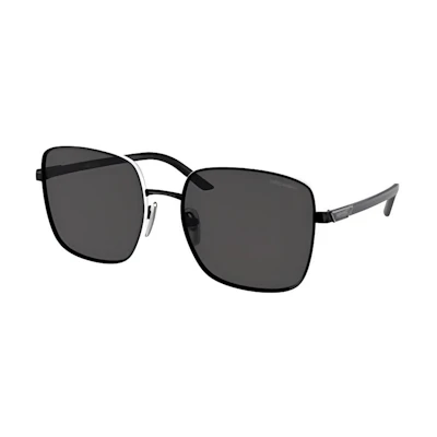 PRADA Square Sunglasses Unisex Black with Side Logo for Couples. 0PR55YS1AB5S057