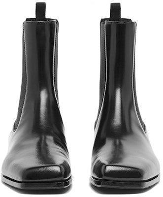 Prada Square Toe Leather Chelsea Boots 'Black' 2TG206_P39_F0002 Lookbook Prada Square Toe Leather Chelsea Boots 'Black' 2TG206_P39_F0002