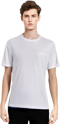 PRADA SS17 Camiseta Blanca de Manga Corta Cuello Redondo. SJN170-710-F0009 Details for PRADA SS17 Camiseta Blanca de Manga Corta Cuello Redondo. SJN170-710-F0009